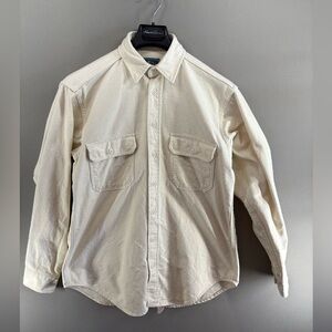 WOOLRICH Vintage Men's Flannel Button Down Shirt Jacket Chamois Long Sleeve M